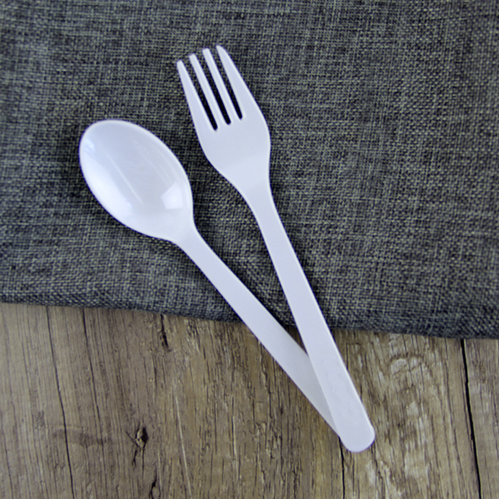 plastic spoons and forks