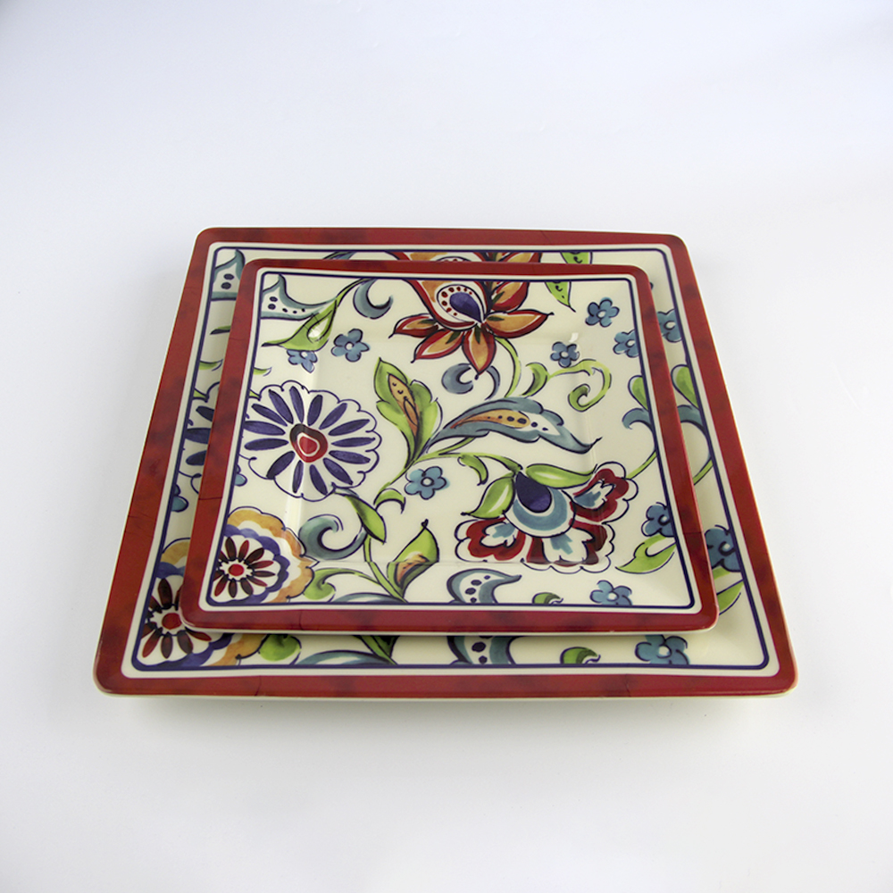 melamine square plates