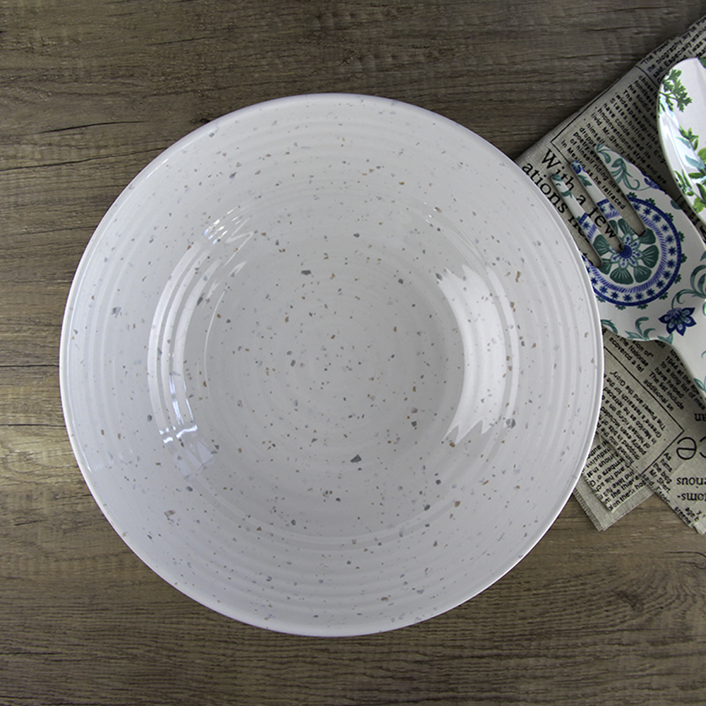white melamine serving bowls