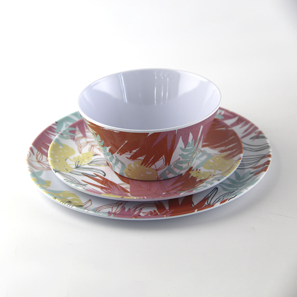 summer melamine plates