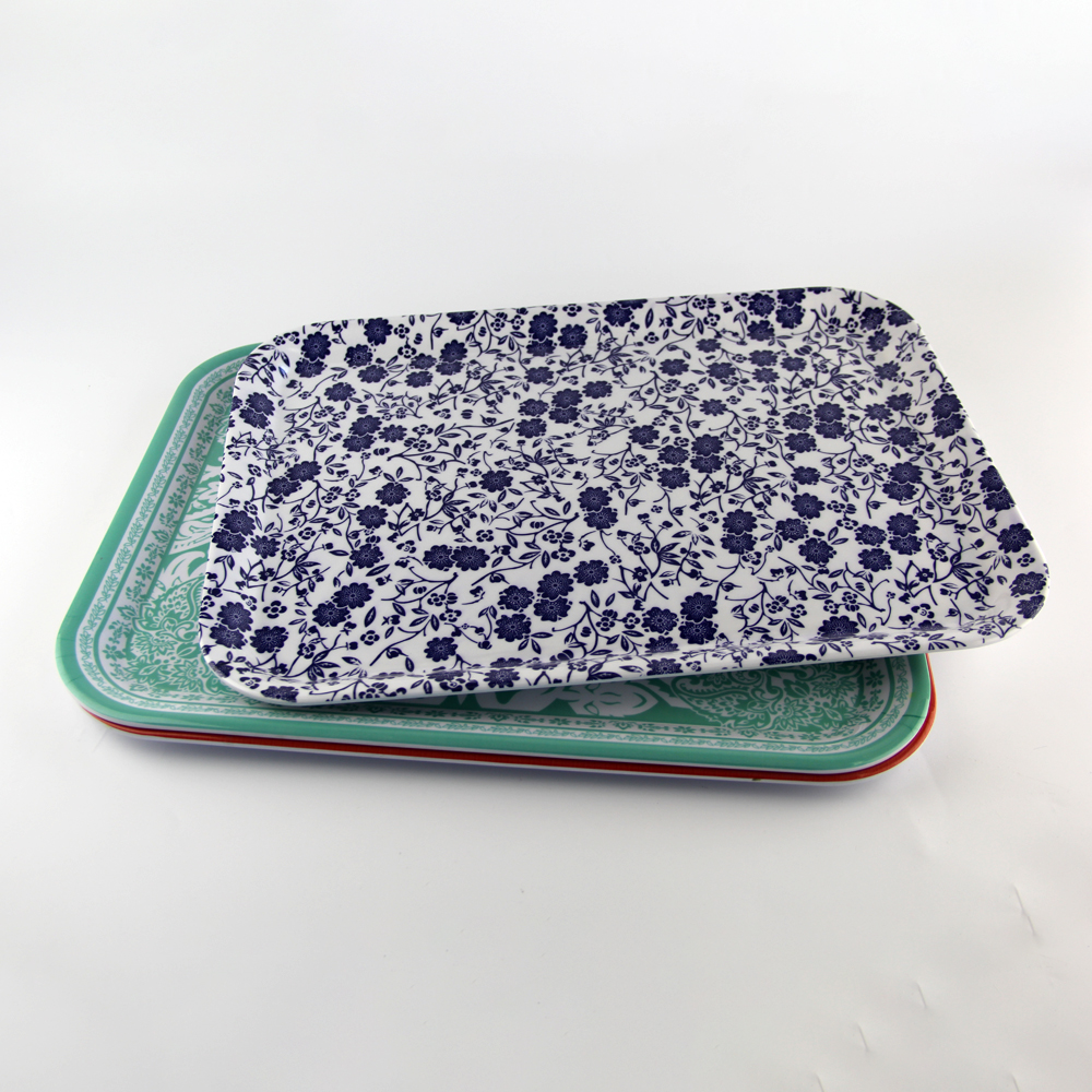 rectangular melamine tray