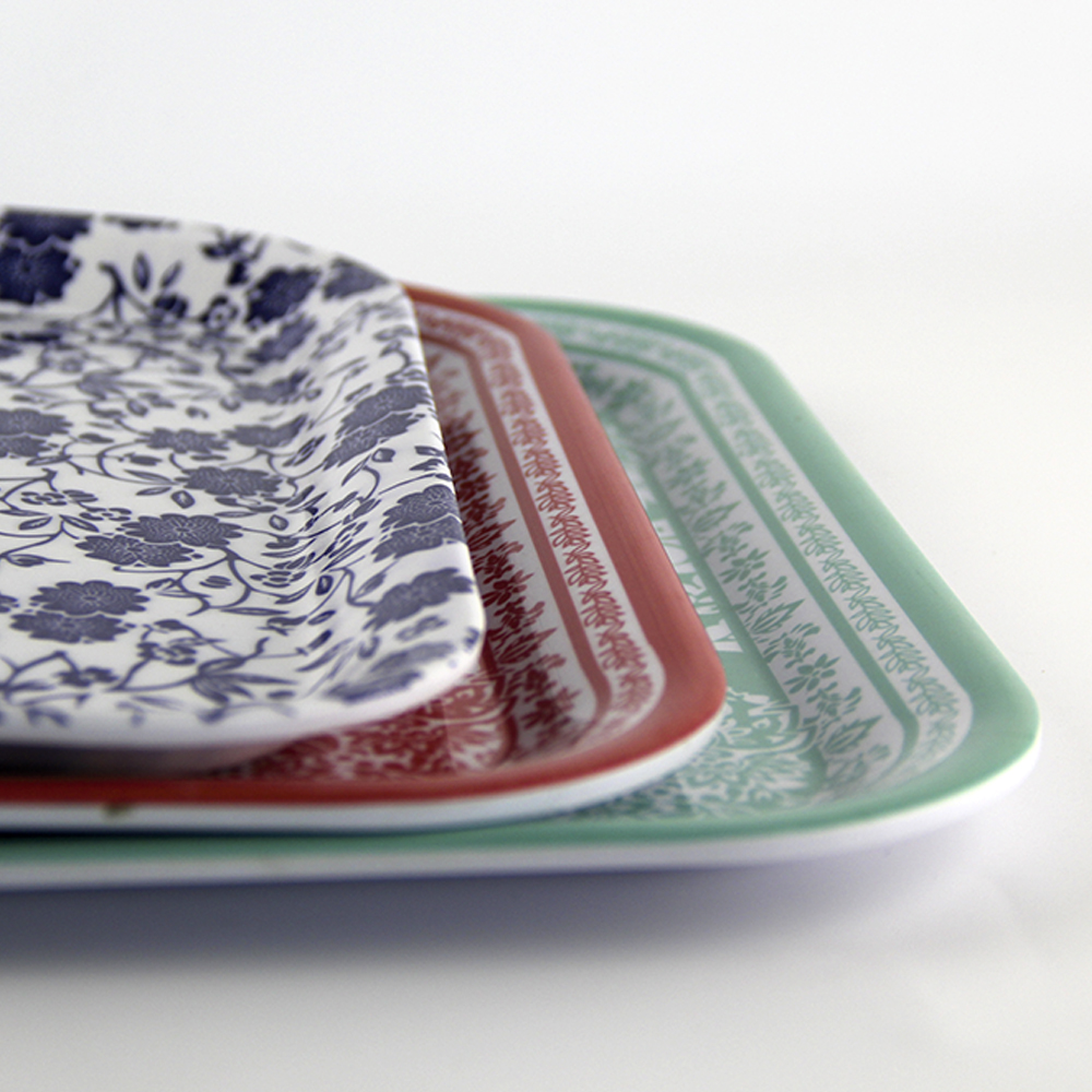 rectangular melamine tray