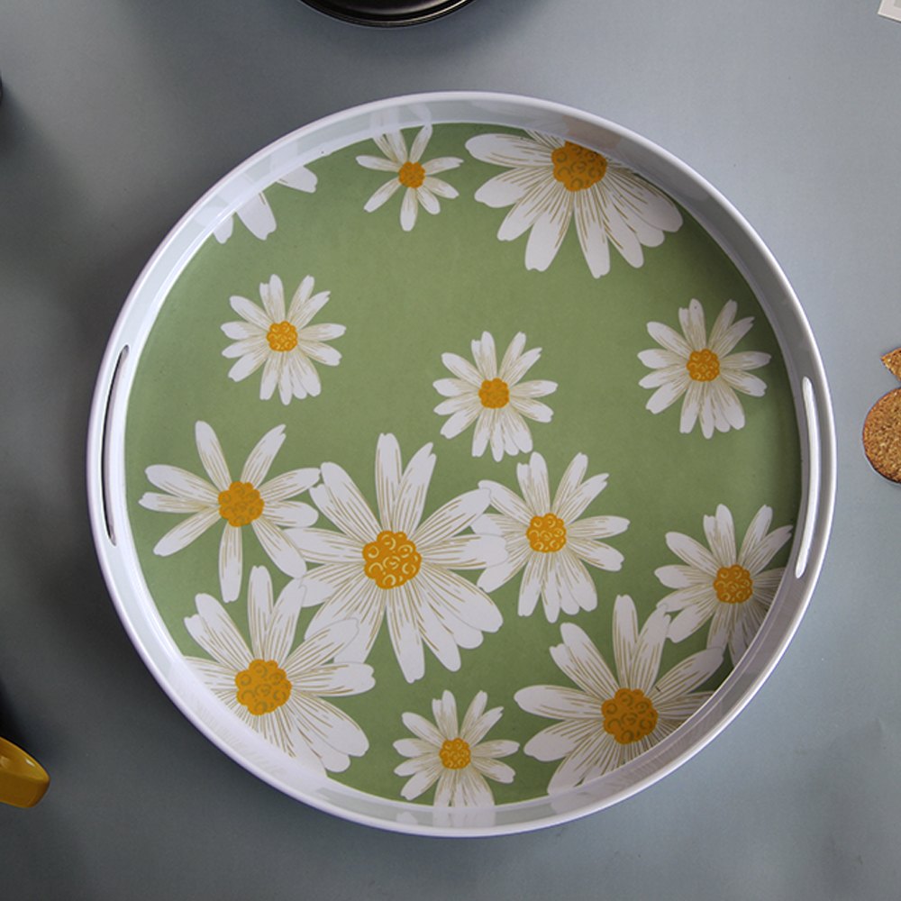 melamine tray round