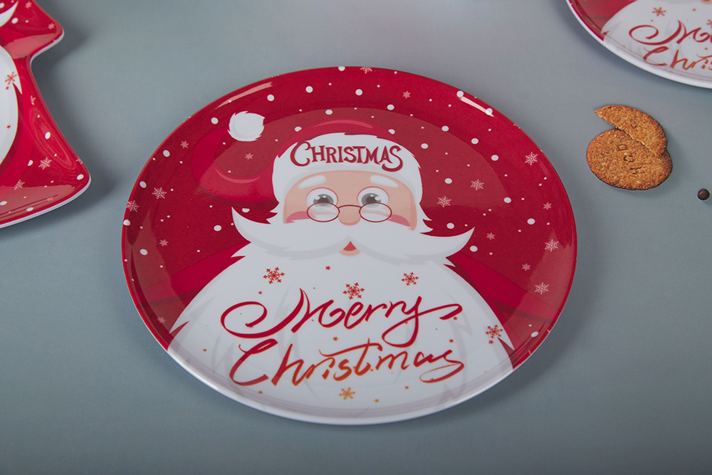 melamine christmas dinner plates