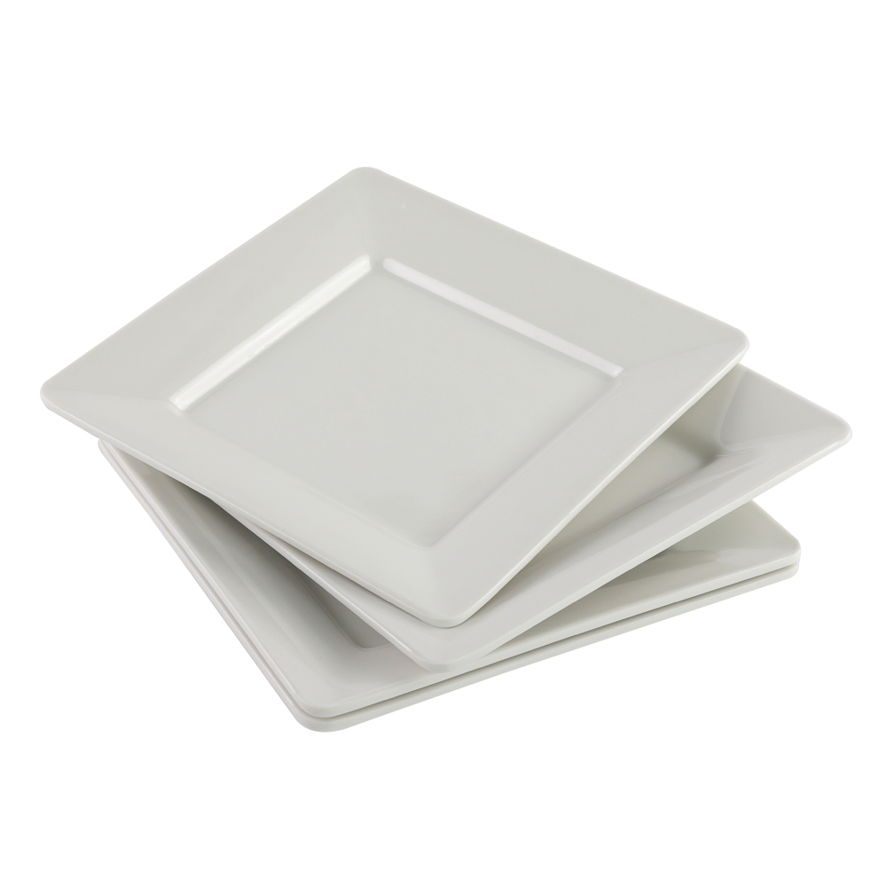 white melamine plates