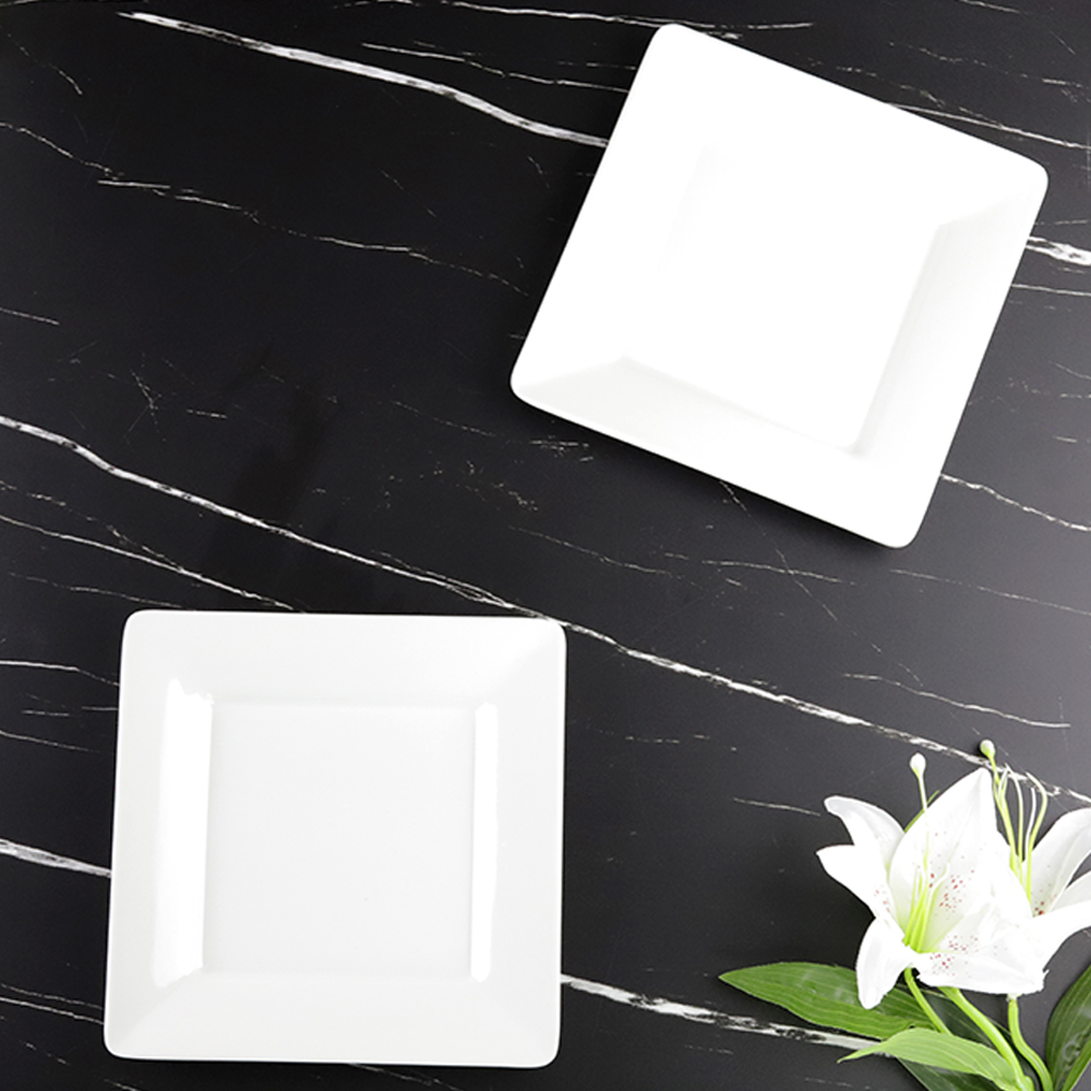 melamine plates square