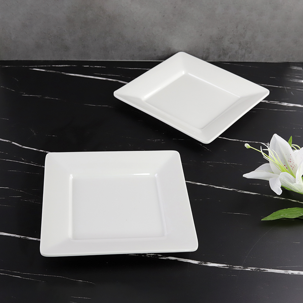 white melamine plates