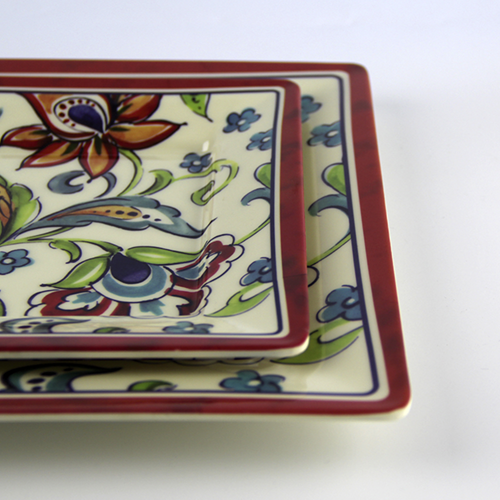 square melamine plates