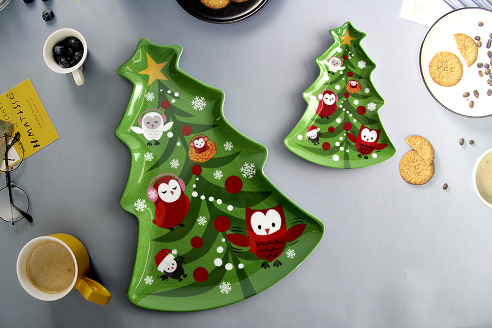 melamine christmas platter