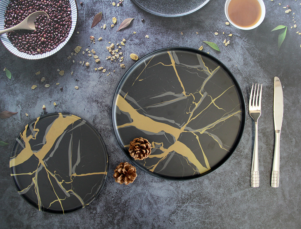 marble melamine dinner sets