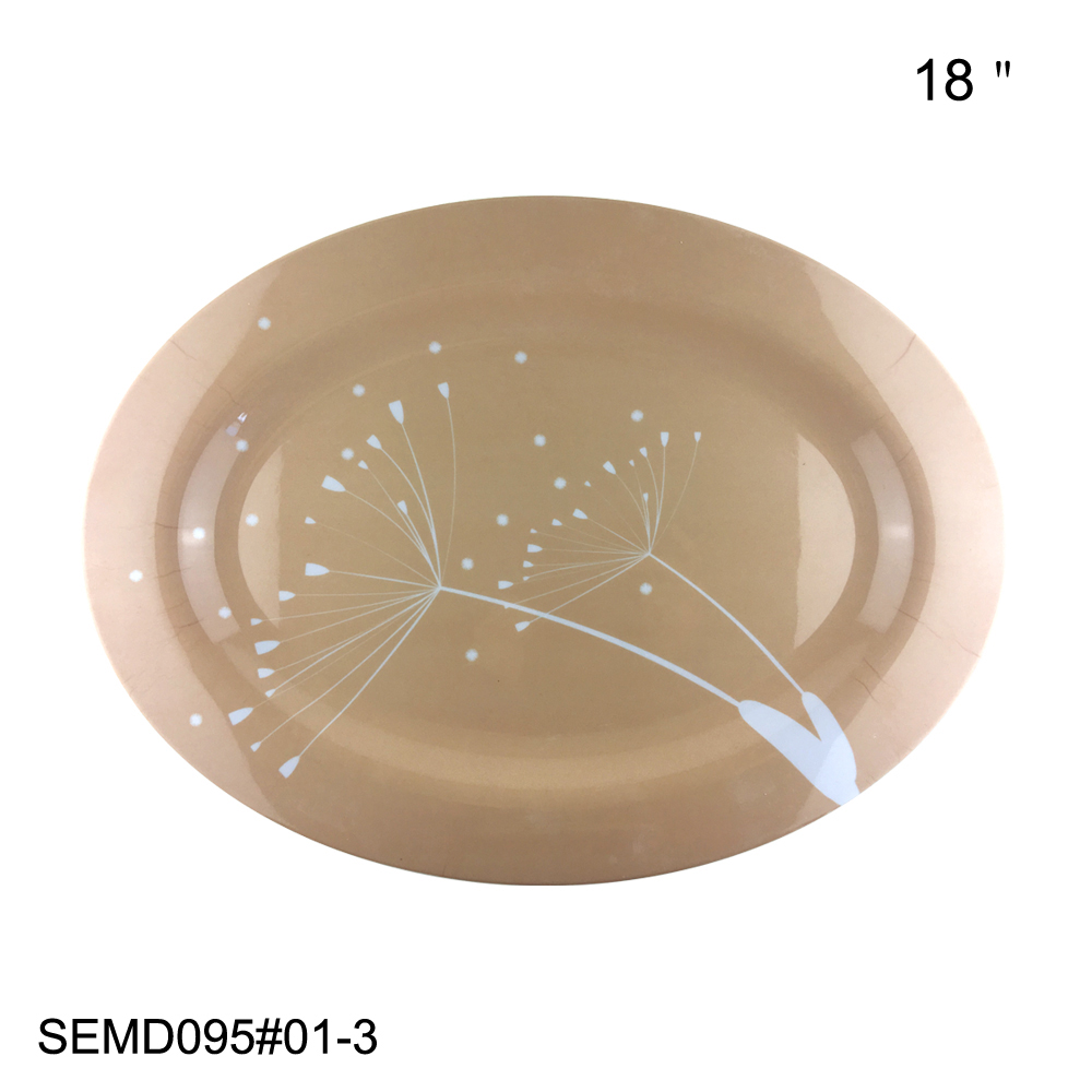 melamine oval plates