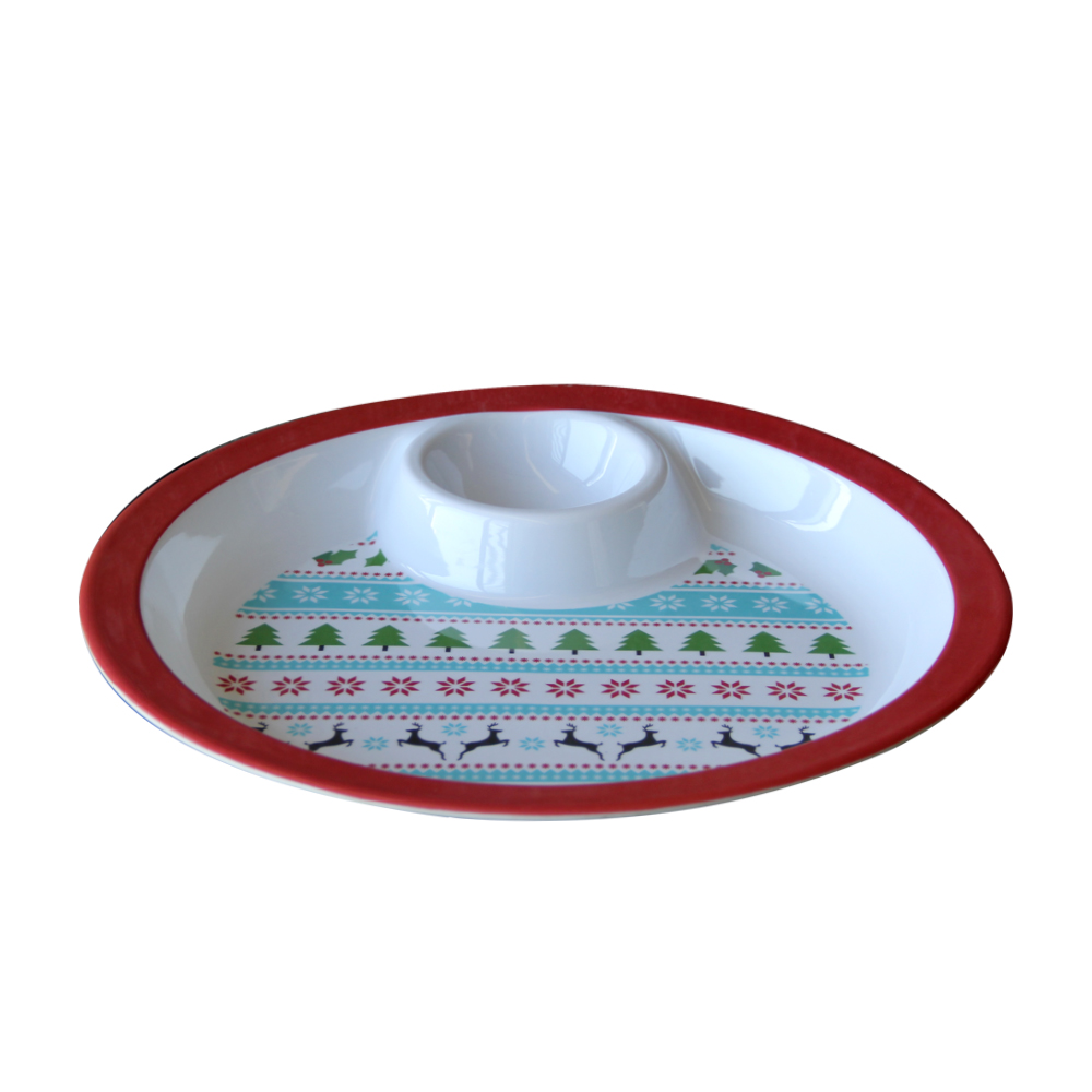 christmas chip and dip platter