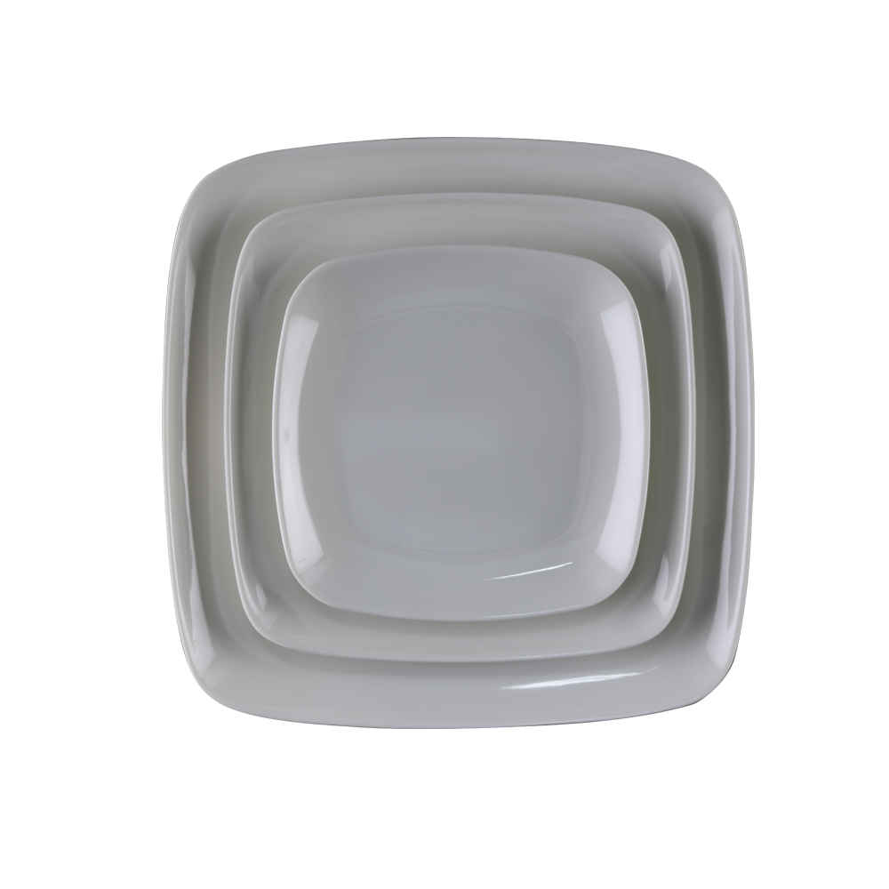 Square melamine plates