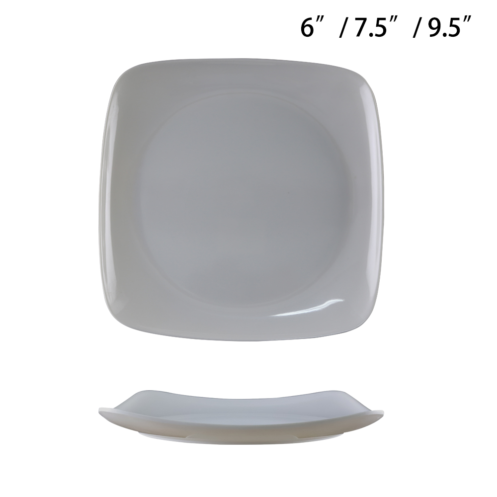 Square melamine plates