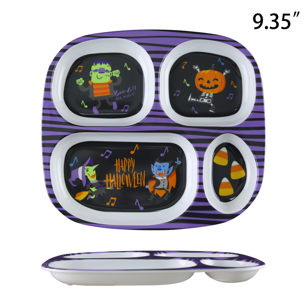 melamine halloween plates