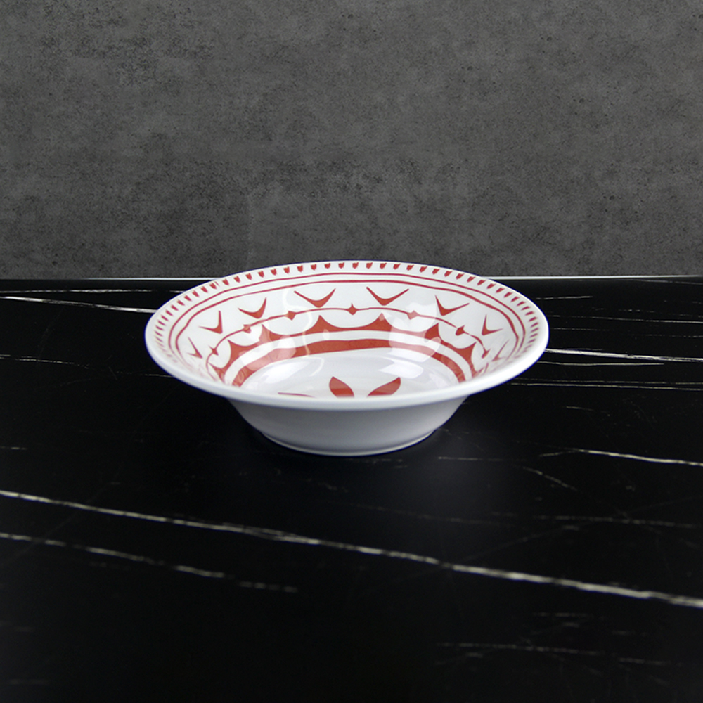 white melamine bowl