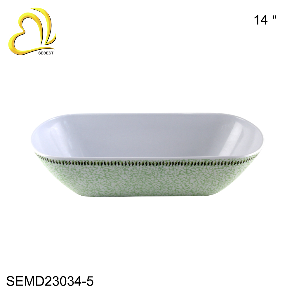 oval melamine bowl