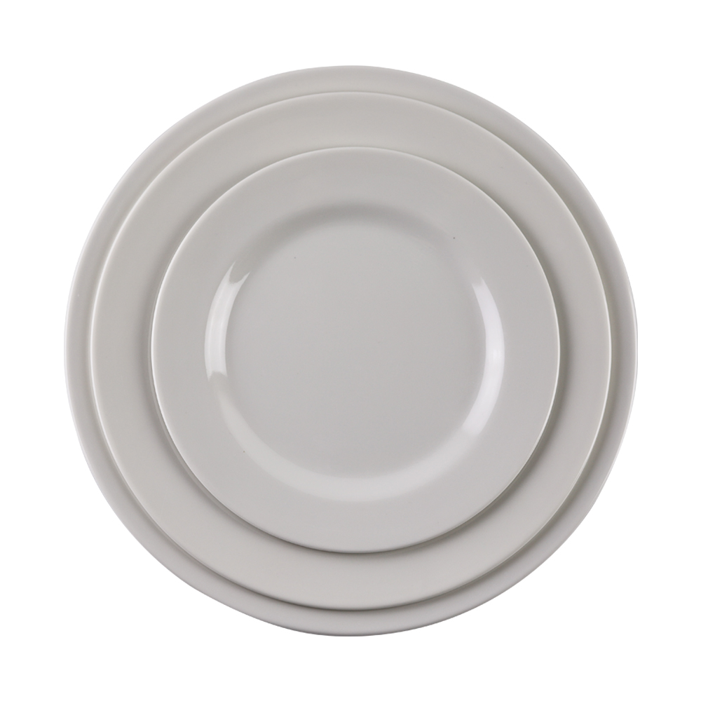 white melamine plates