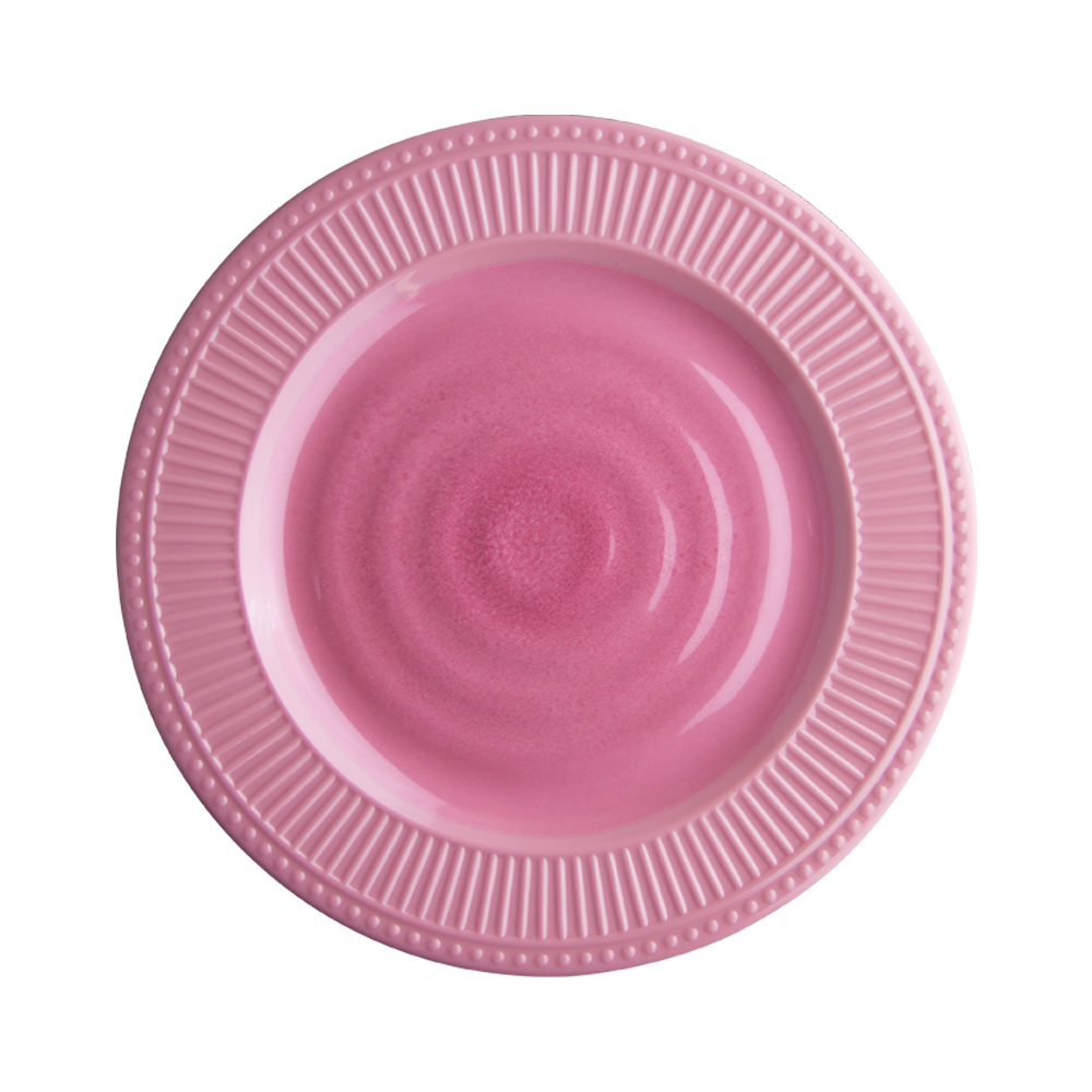 pink melamine plates