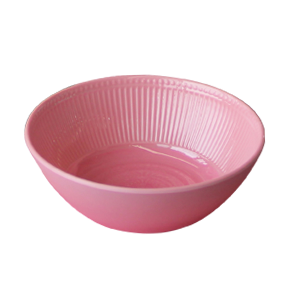 pink melamine bowls