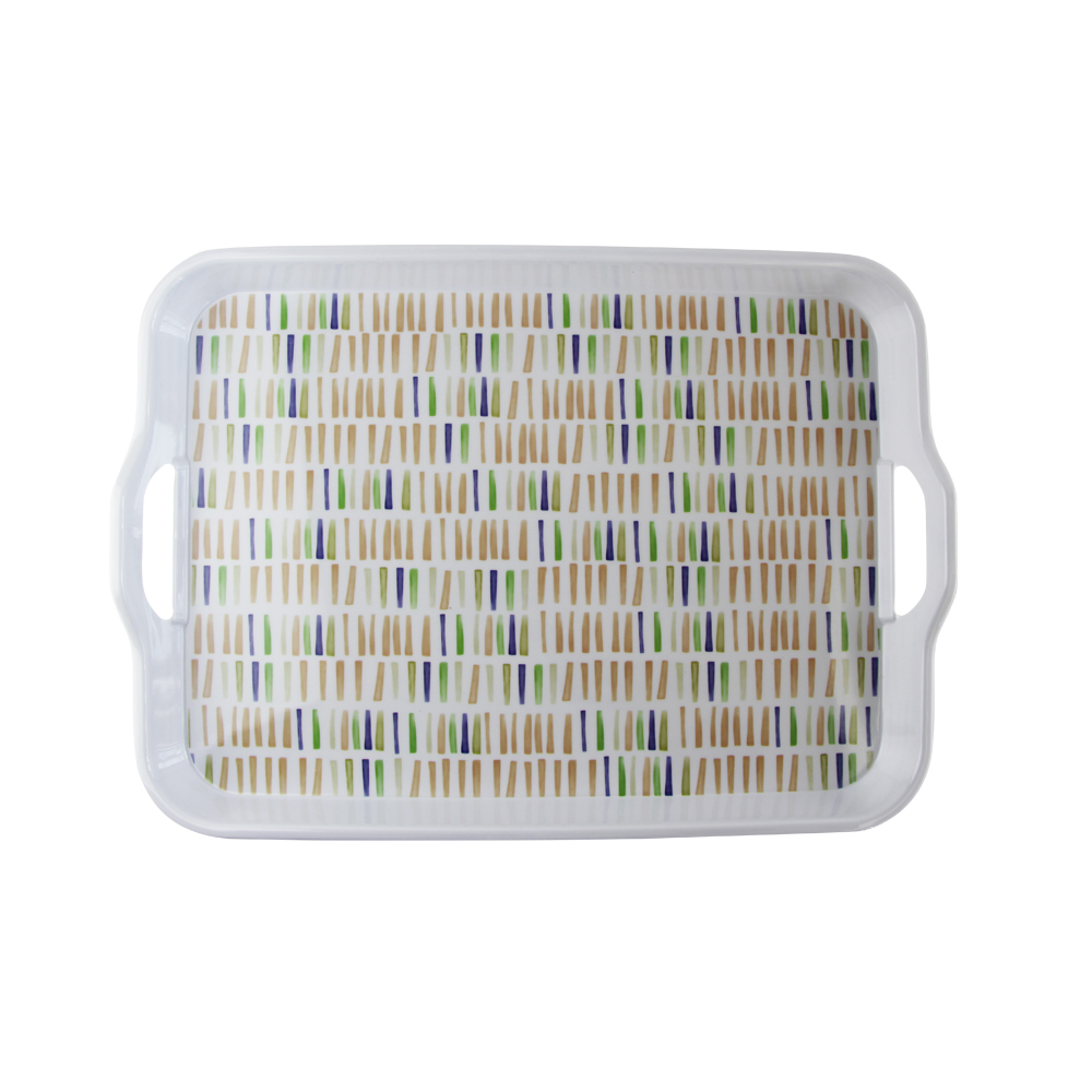 melamine serving trays with handles