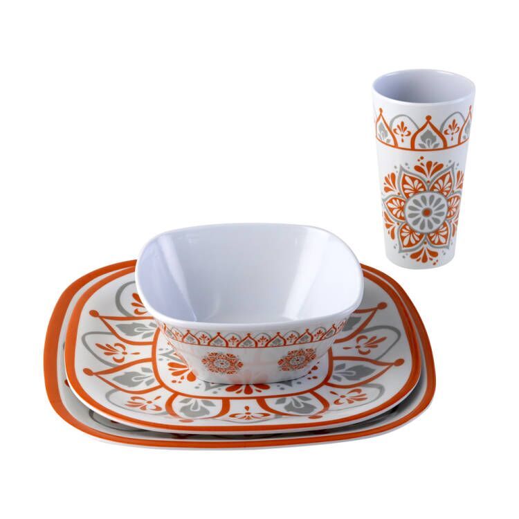 square melamine dinner sets