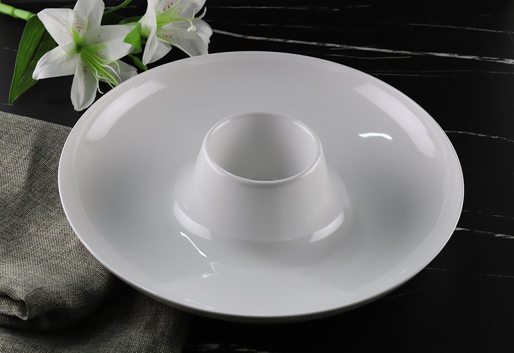 melamine chip and dip tray