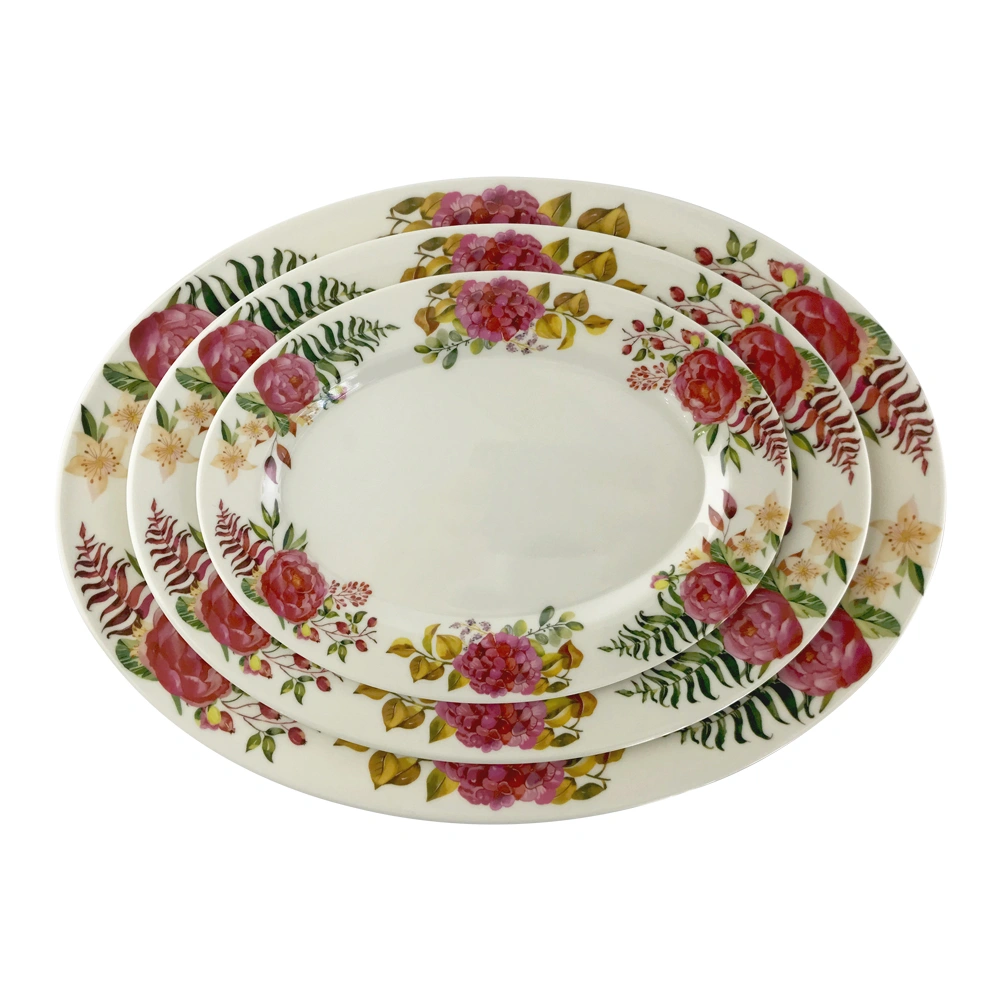 melamine oval plates