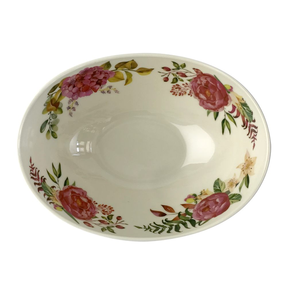oval melamine bowl