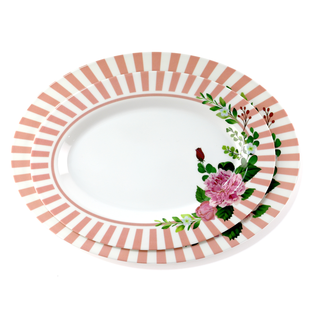 melamine oval dinner plates