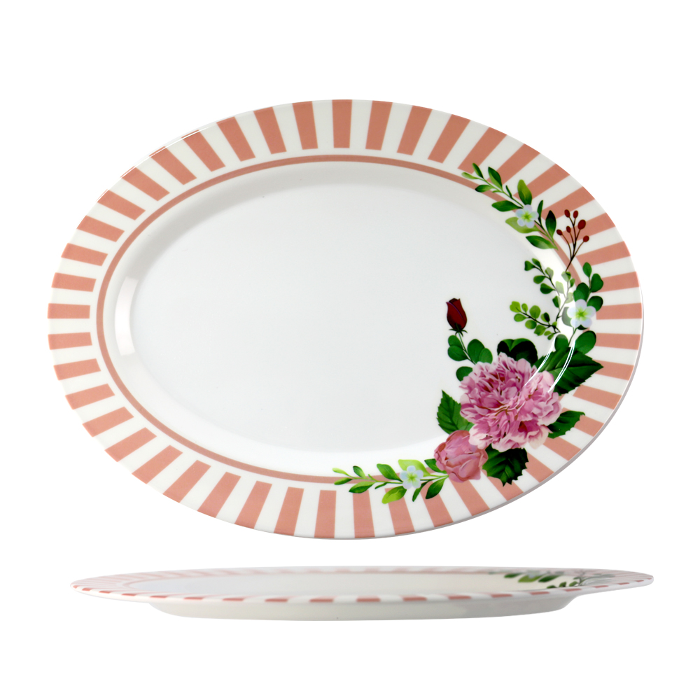 melamine oval plates