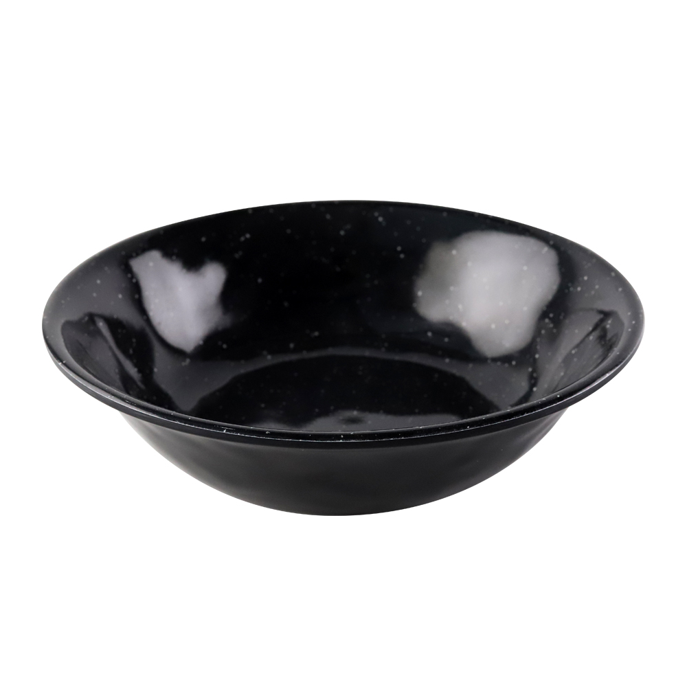 black melamine dinner set