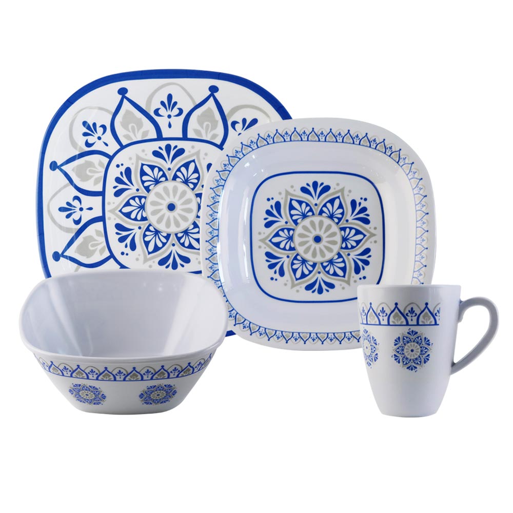 square melamine dinnerware sets