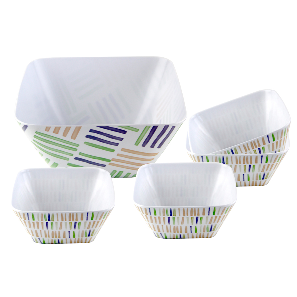 melamine square bowl