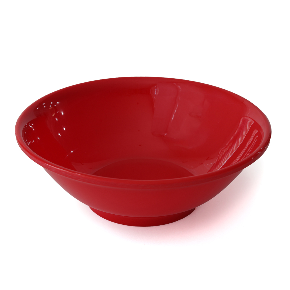 red melamine tableware
