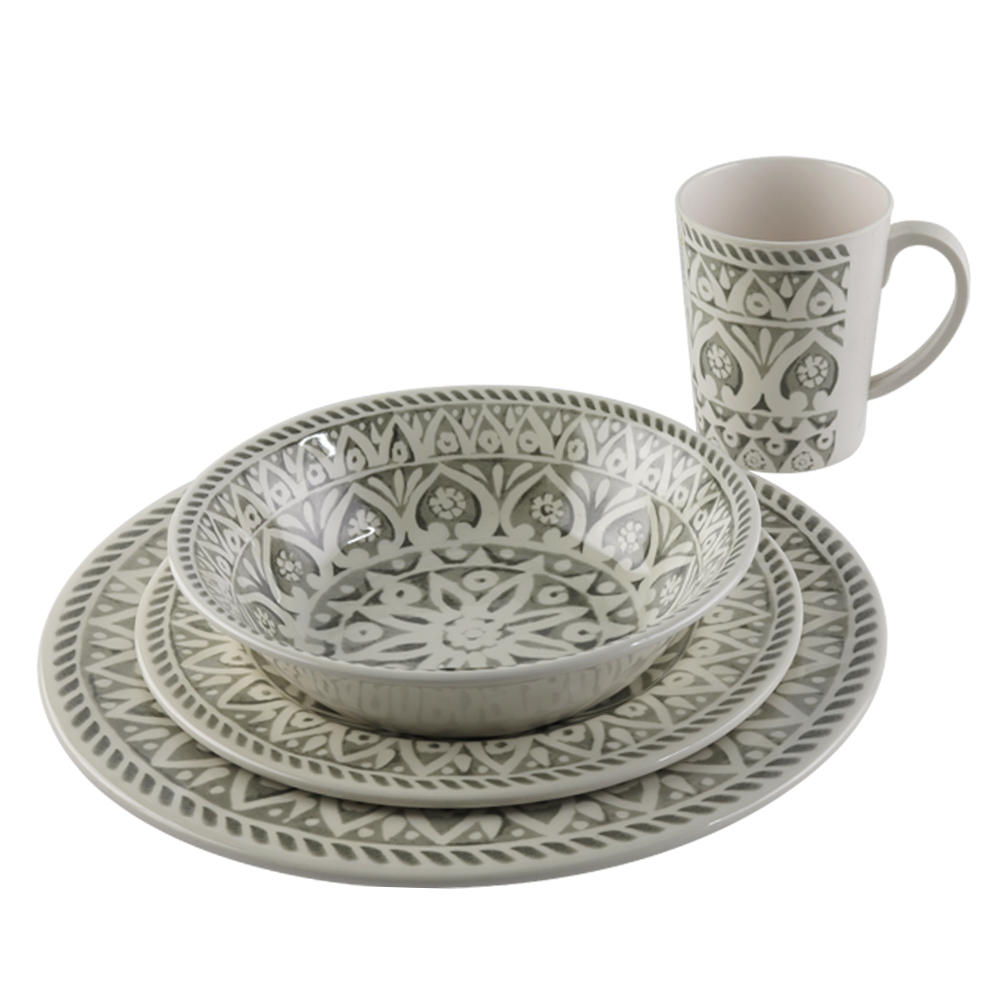 melamine dinnerware set