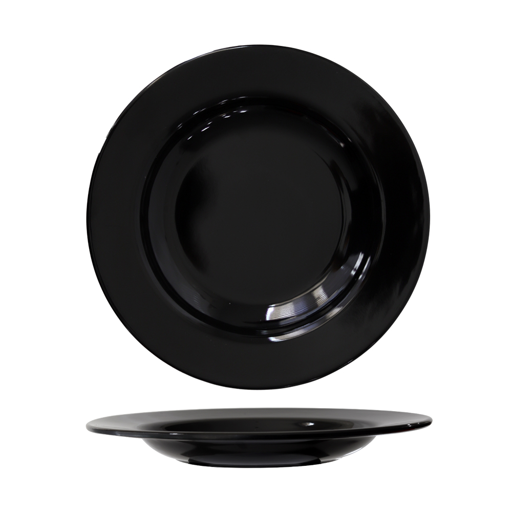 black melamine tableware