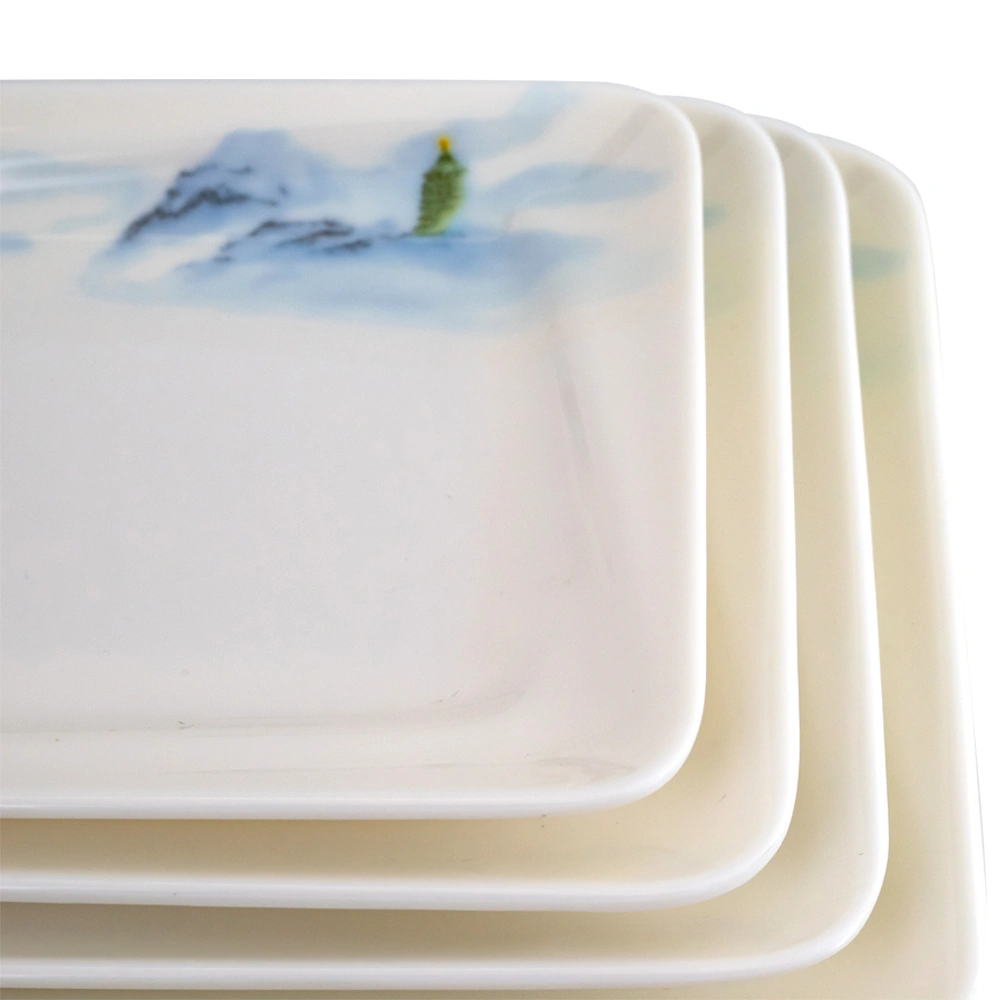 rectangle melamine plates