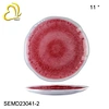 Floating Red Melamine plate and bowl