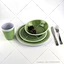 melamine dinnerware green
