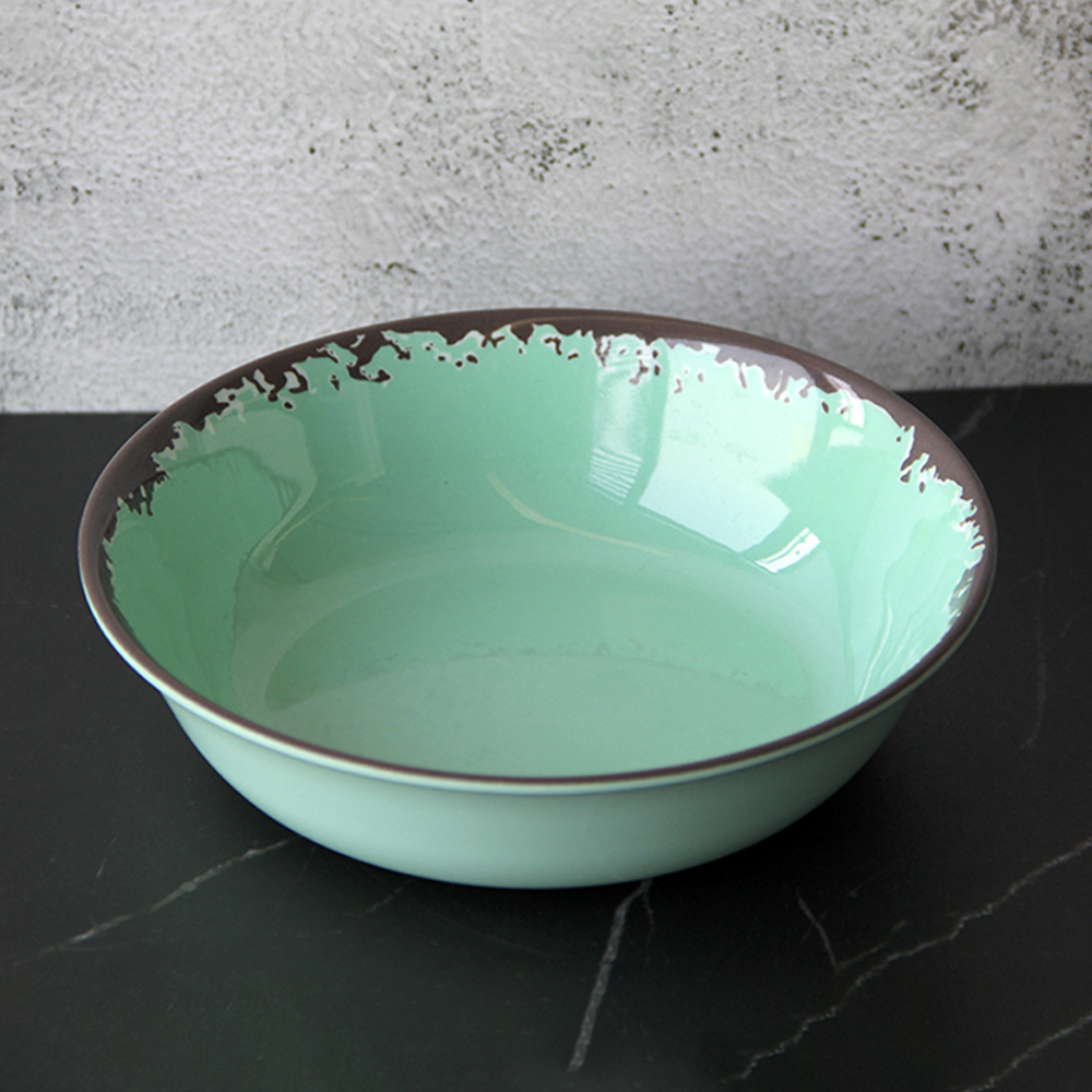 rustic melamine bowls