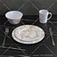 melamine marble plate