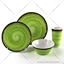 melamine green plates