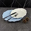 dinner plate blue and white