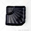 black melamine plates