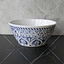 blue and white melamine plates