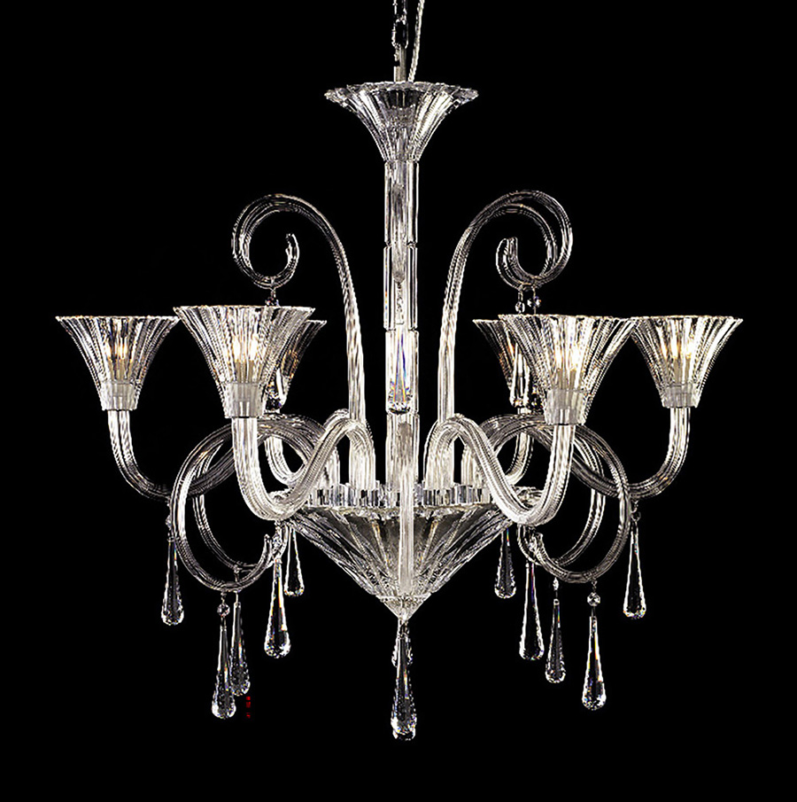 nickel chain chandelier