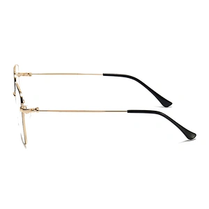 Oversize Metal Optical Glasses Retro Style Square Shape Eyeglasses