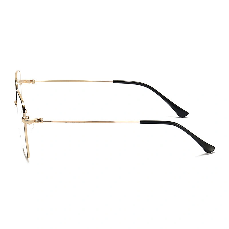 Oversize Metal Optical Glasses Retro Style Square Shape Eyeglasses