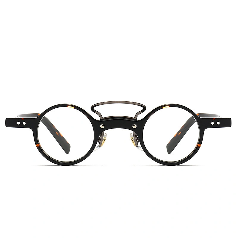 Vintage Acetate Optical Glasses supplier Small Round Frame Tortoiseshell Color